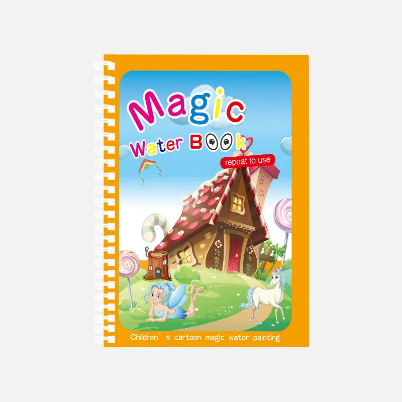 Magic Water Drawing Book – Reusable Montessori Coloring & Learning Toy for Kids
