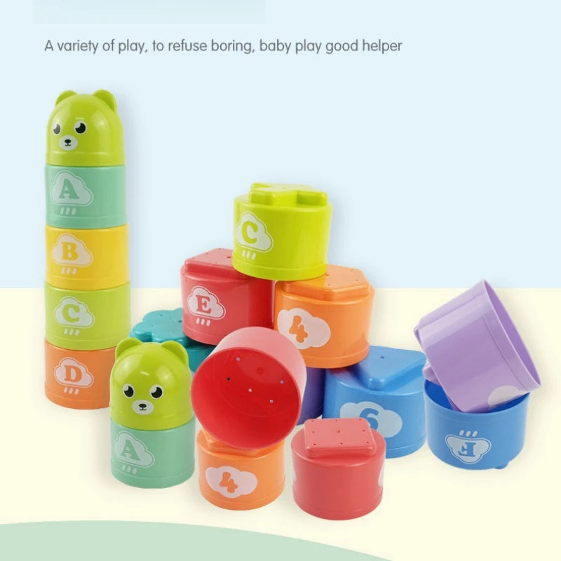 Montessori Number & Letter Stacking Cups