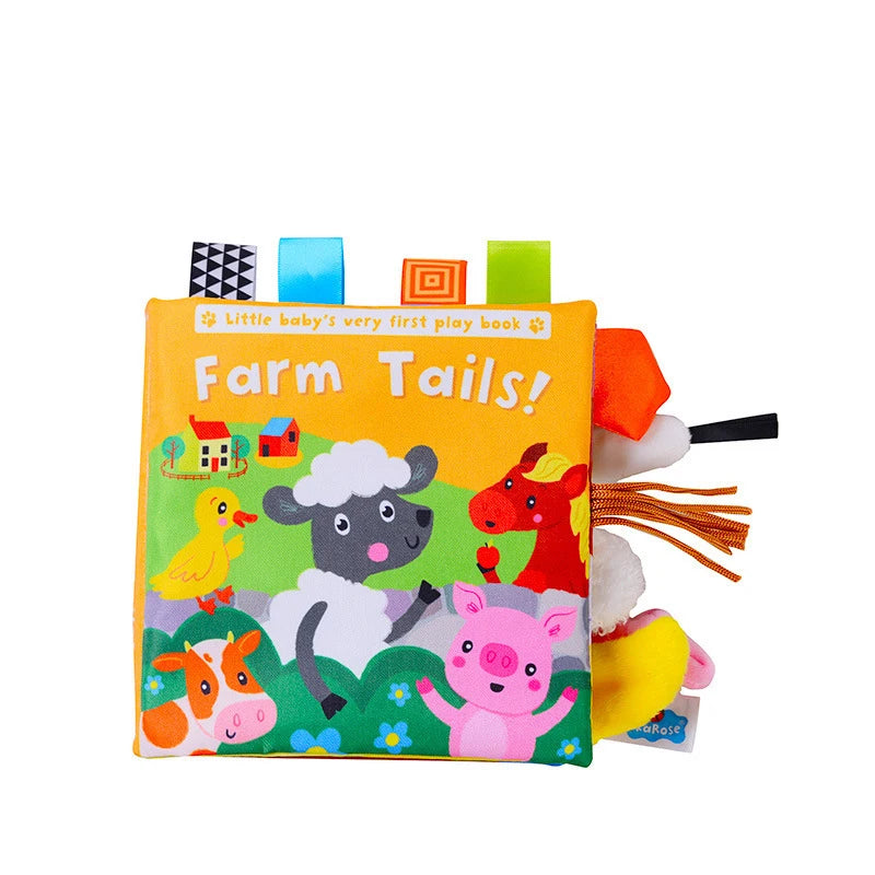 3D Visual Tail Cloth Book for Babies – Interactive Learning Toy