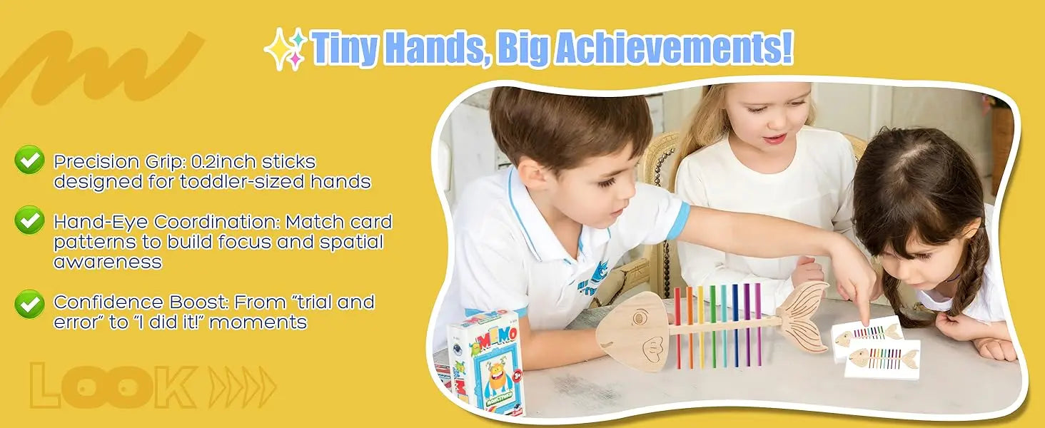 Montessori Fish Bone Matching Puzzle