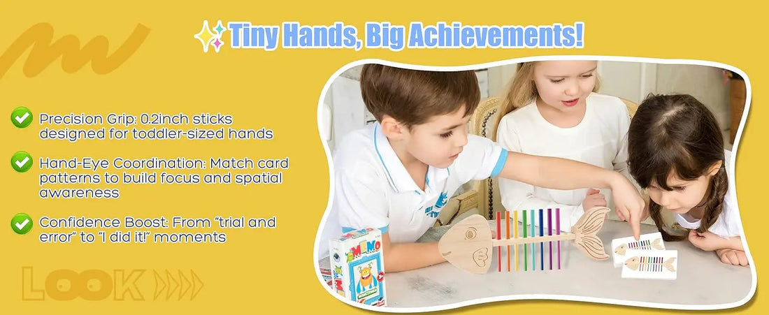 Montessori Fish Bone Matching Puzzle