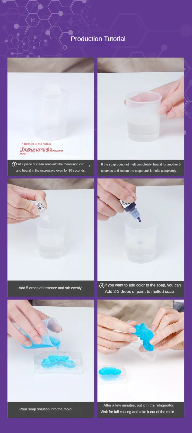 Kids DIY Magic Soap Science Experiment STEAM Kit