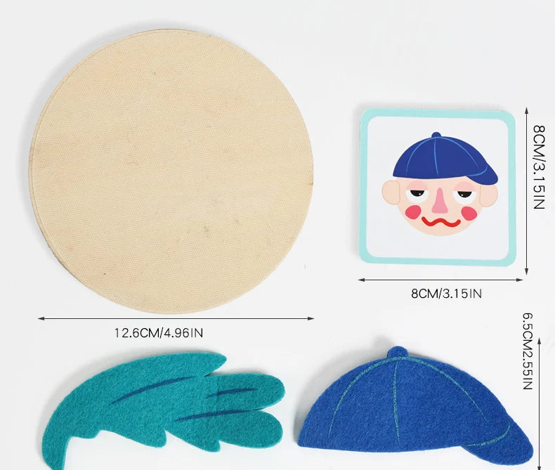 Montessori Social Emotional Board – Kids Sensory Learning Toy