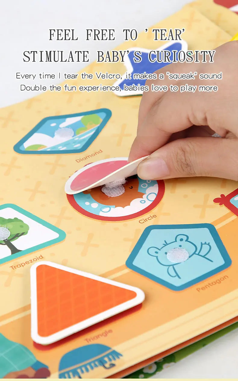 Montessori Baby Busy Book – My First Quiet Learning & Matching Toy for Toddlers