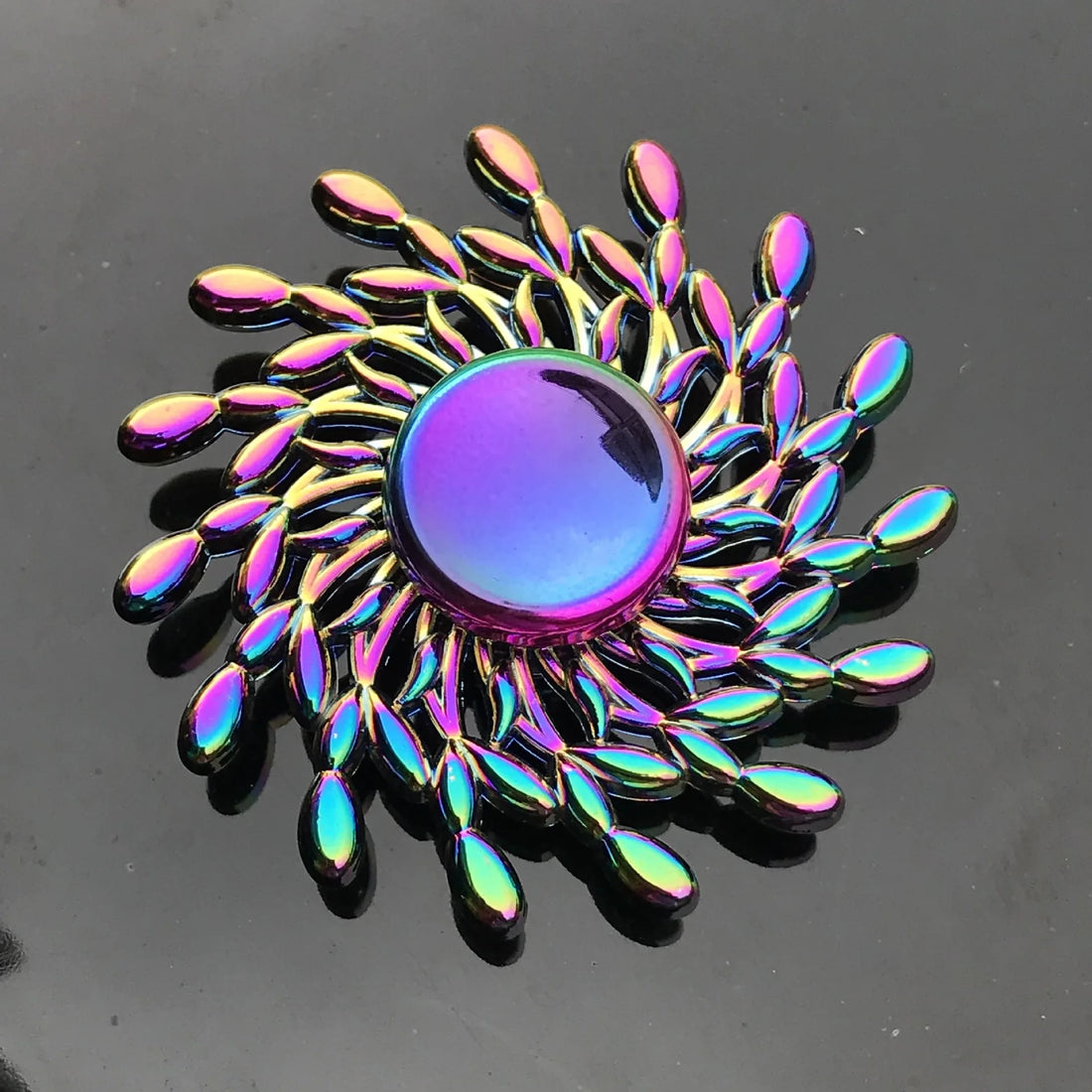Metal Rainbow Fidget Spinner with R188 Mute Bearing