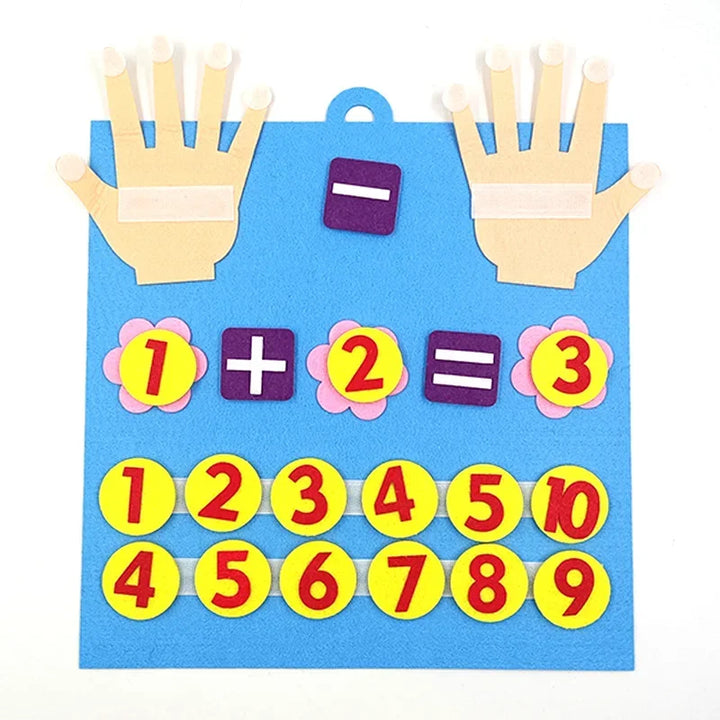 Montessori Felt Finger Numbers Toy
