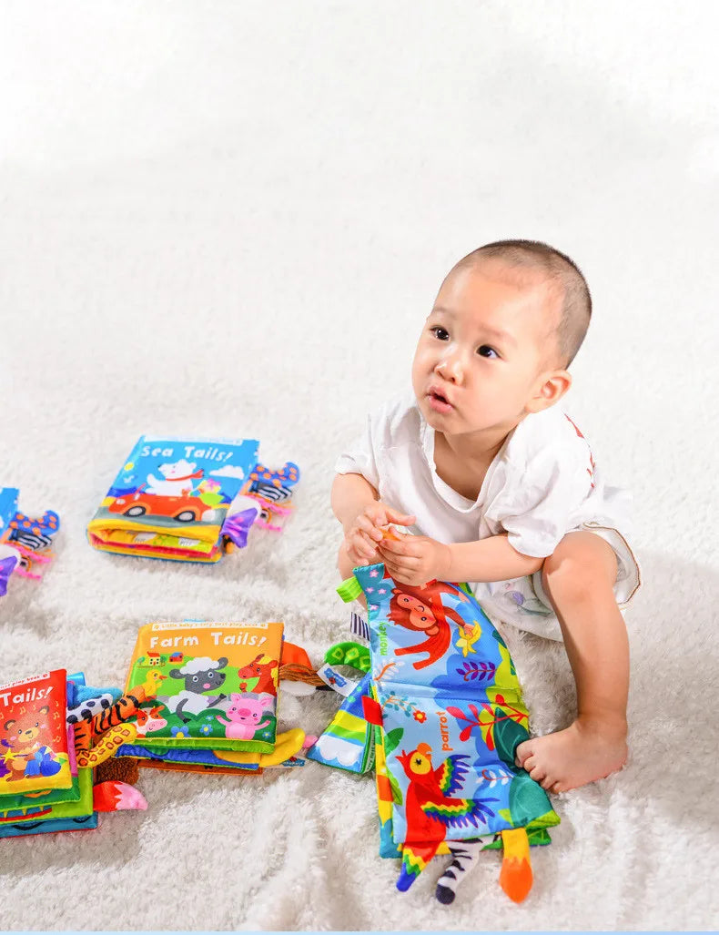 3D Visual Tail Cloth Book for Babies – Interactive Learning Toy