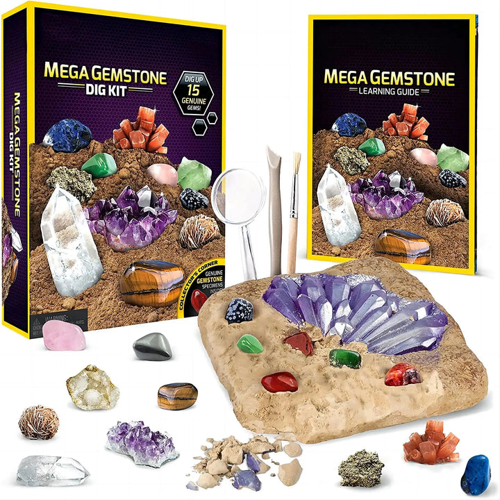 Gemstone Dig & Discover Kit – Kids Crystal Mining Educational Toy