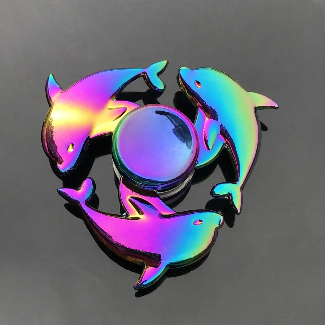 Metal Rainbow Fidget Spinner with R188 Mute Bearing