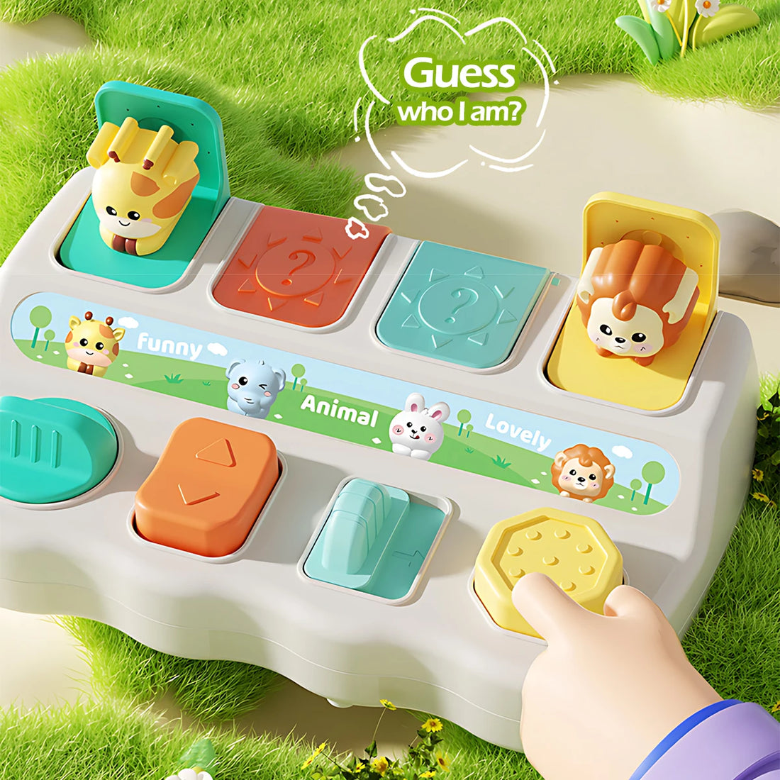 Montessori Pop-Up Animal Toy Box – Logic & Motor Skill Learning Toy