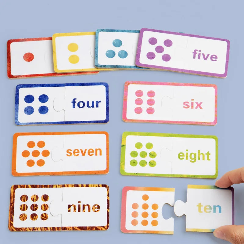 Montessori Wooden Number Matching Puzzle