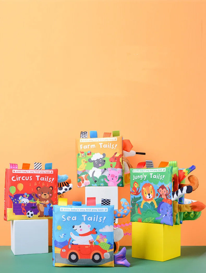 3D Visual Tail Cloth Book for Babies – Interactive Learning Toy