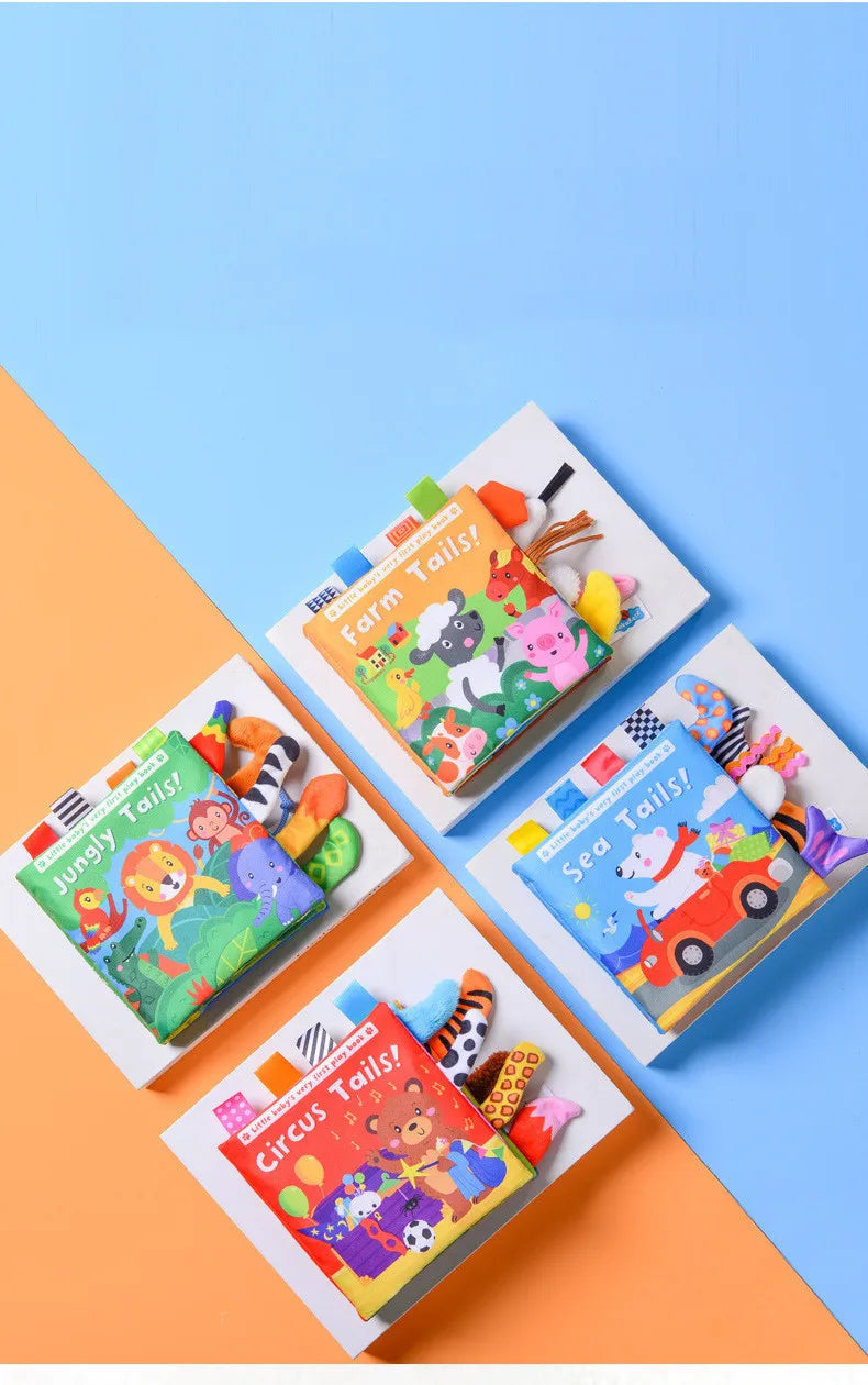 3D Visual Tail Cloth Book for Babies – Interactive Learning Toy