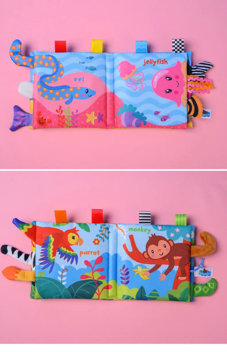 3D Visual Tail Cloth Book for Babies – Interactive Learning Toy