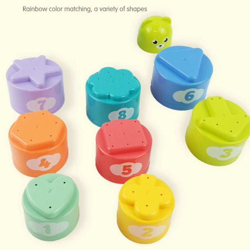 Montessori Number & Letter Stacking Cups