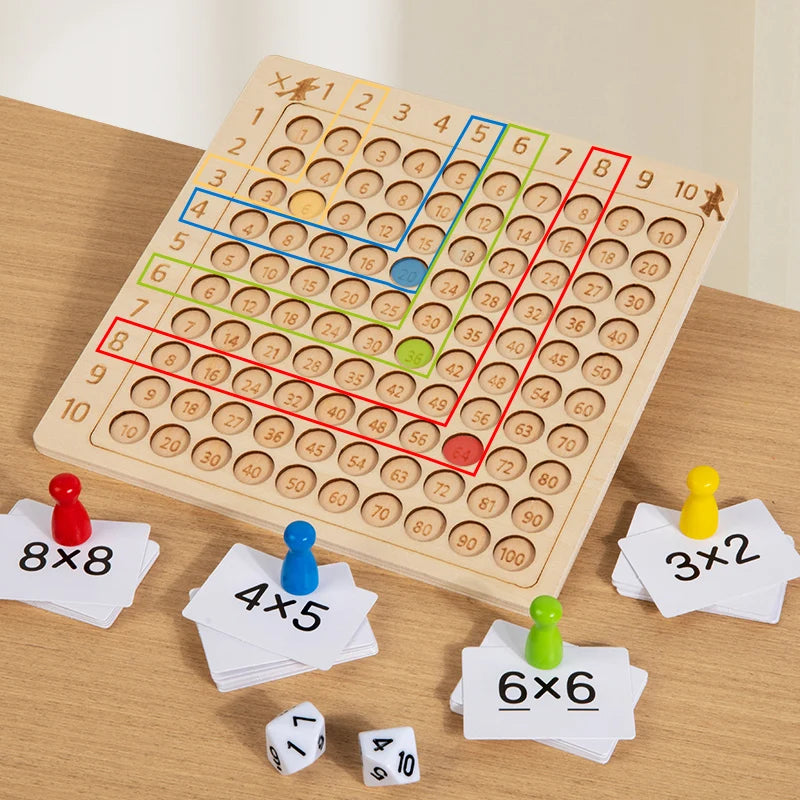 Montessori Wooden 99 Multiplication Board
