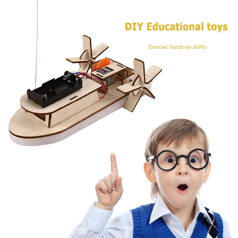 DIY 3D Wooden Car & Boat Science Experiment STEM Kit