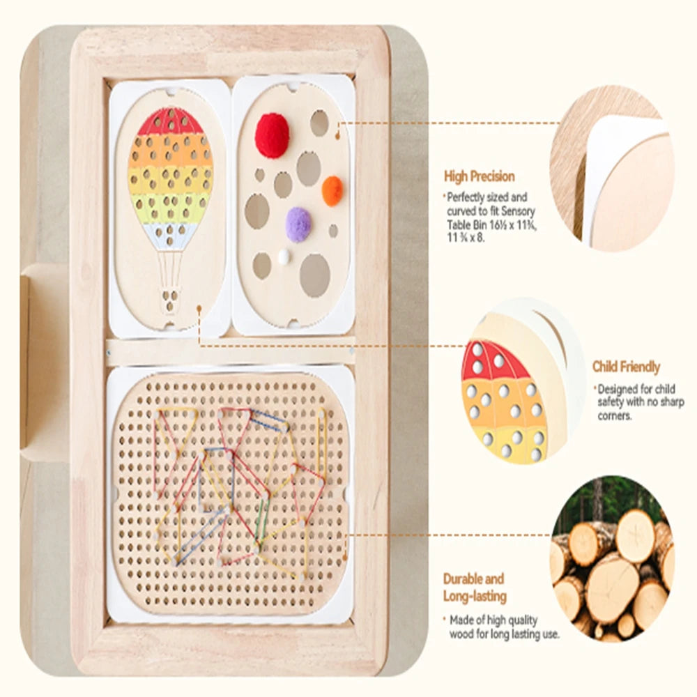 Montessori Sensory Tray Board – Classroom & Therapy Tool for Fine Motor Skills