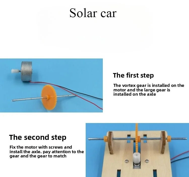 DIY Solar Lunar Exploration Car 3D Wooden Science Kit