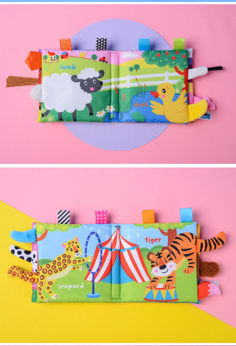 3D Visual Tail Cloth Book for Babies – Interactive Learning Toy