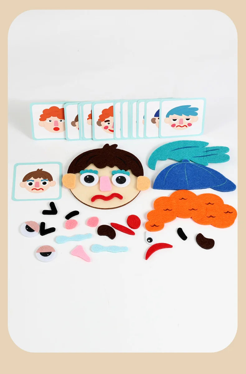 Montessori Social Emotional Board – Kids Sensory Learning Toy