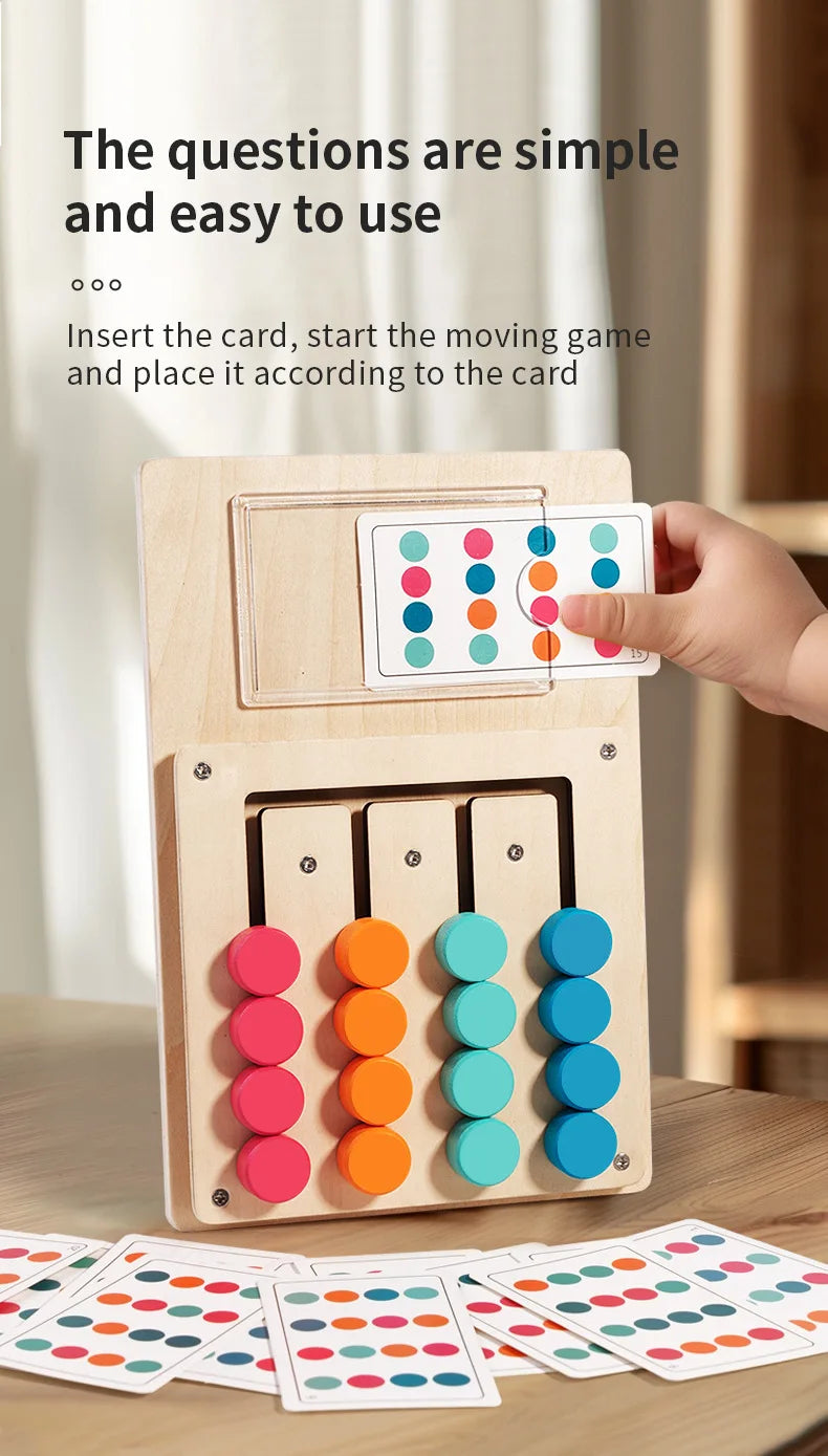 Montessori Wooden Color & Shape Matching Board