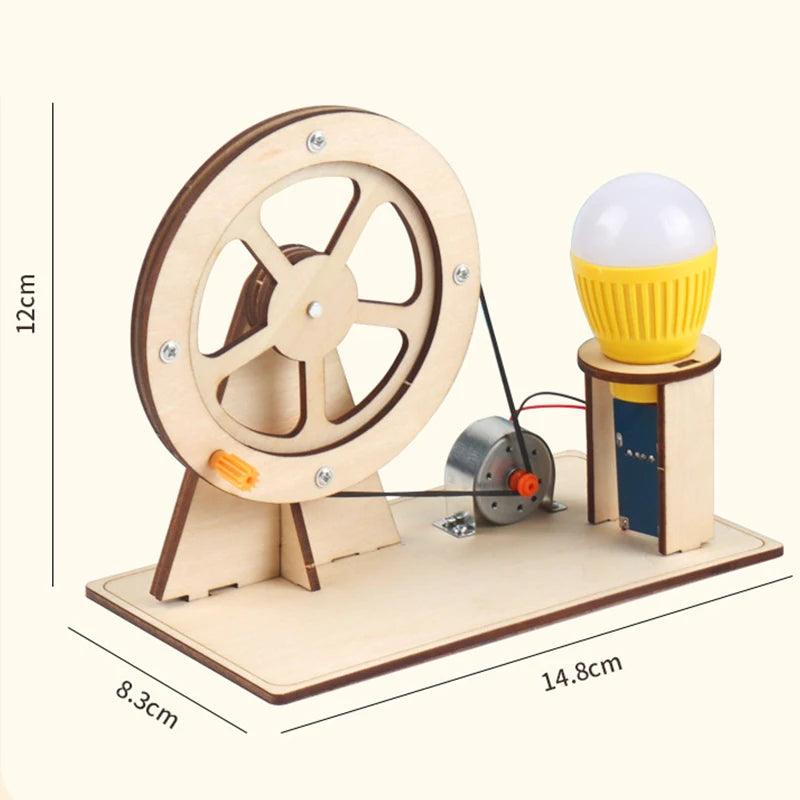 Wooden Hand Generator STEM Science Toy for Kids