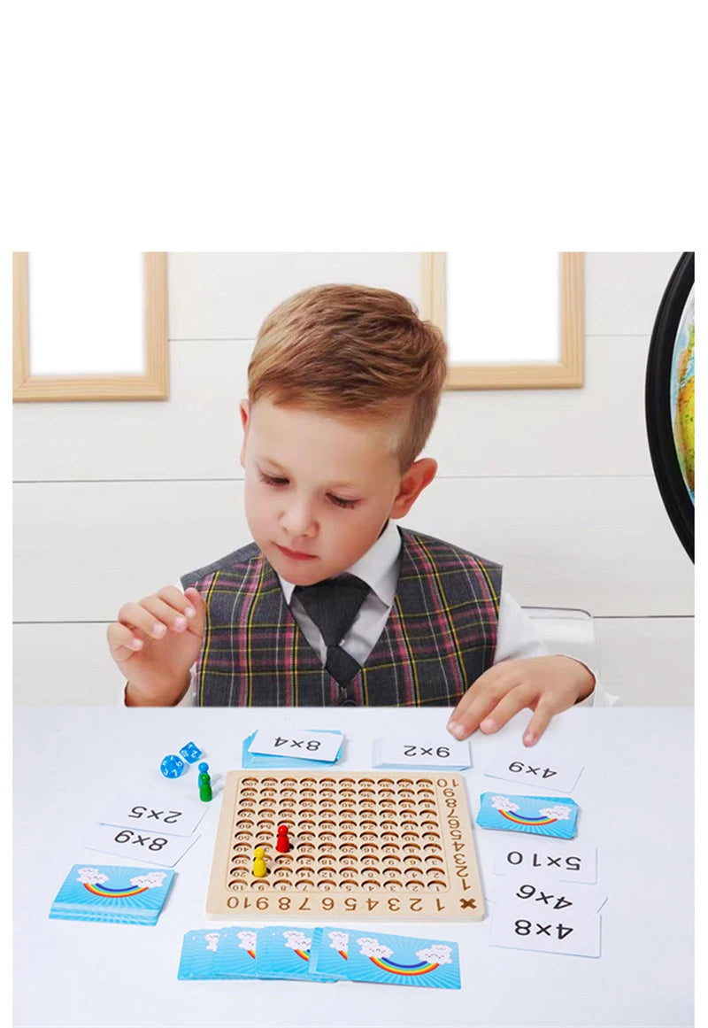 Montessori Wooden 99 Multiplication Board