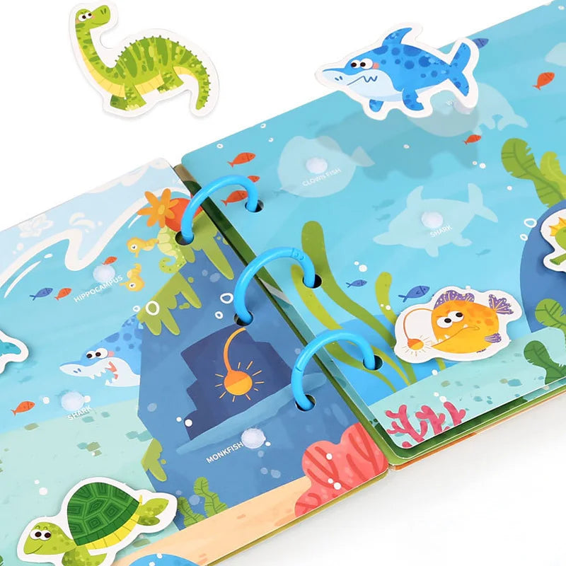 Montessori Baby Busy Book – My First Quiet Learning & Matching Toy for Toddlers