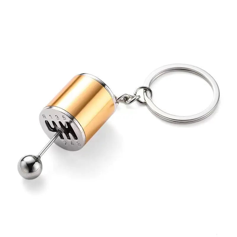 Mini Turbocharger Gearbox Keychain – Metal Car Fidget Toy