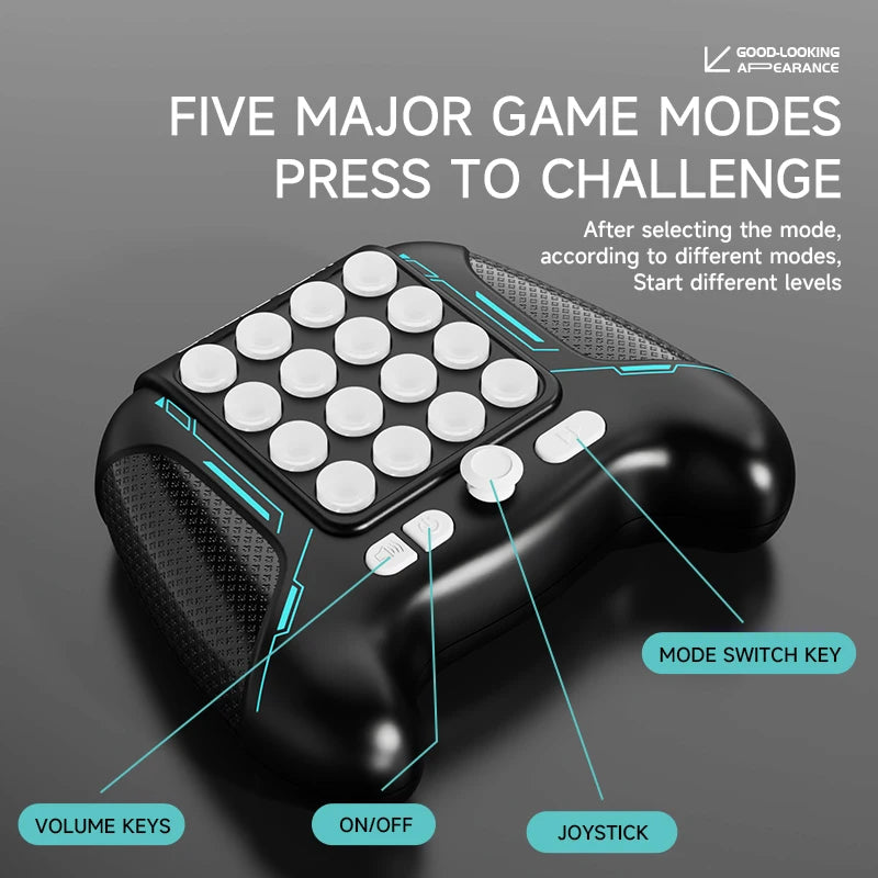 Electronic Light-Up Pop Game Console