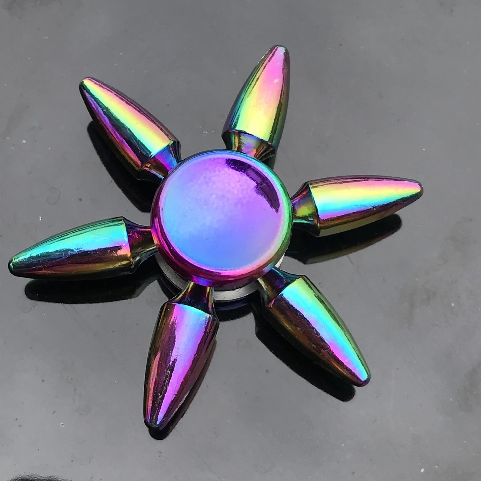 Metal Rainbow Fidget Spinner with R188 Mute Bearing
