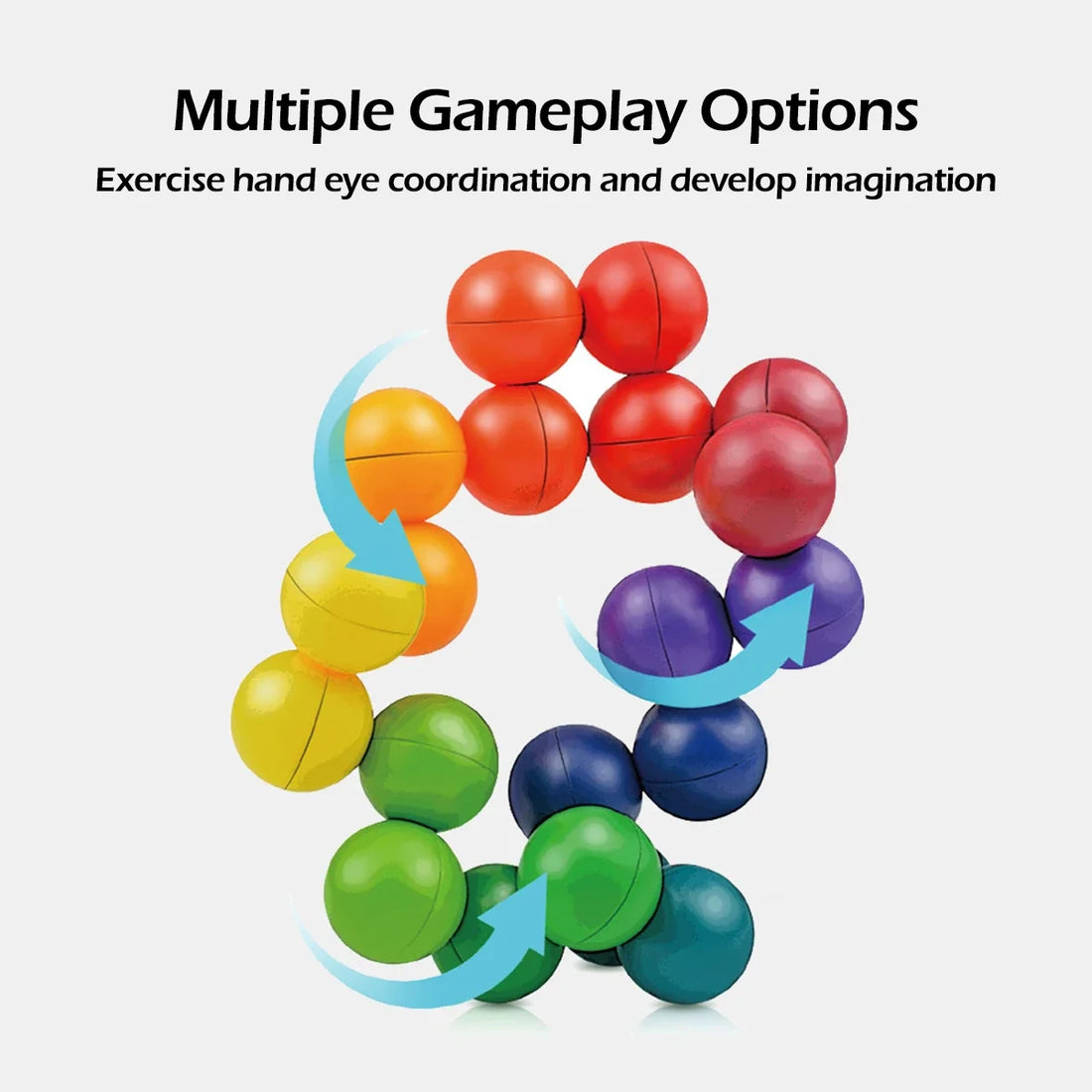 3D Rotating Sensory Fidget Balls – Educational Stress Relief Toy