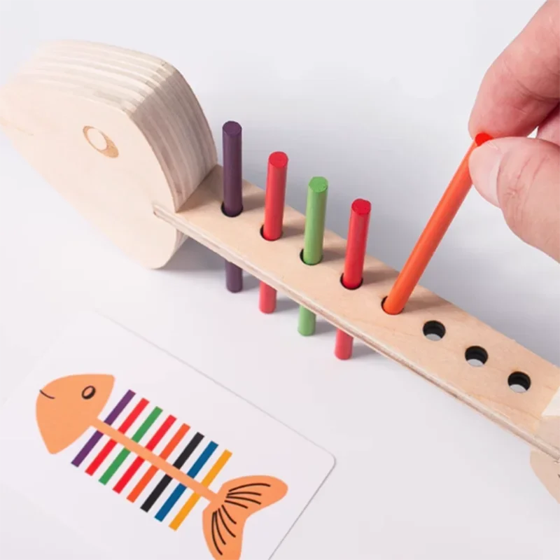 Montessori Fish Bone Matching Puzzle
