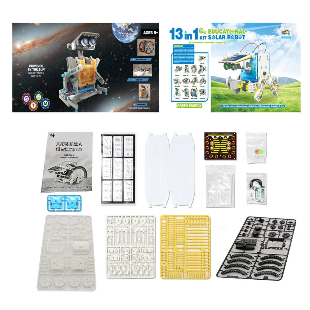 13-in-1 Solar Robot STEM Educational Science Kit