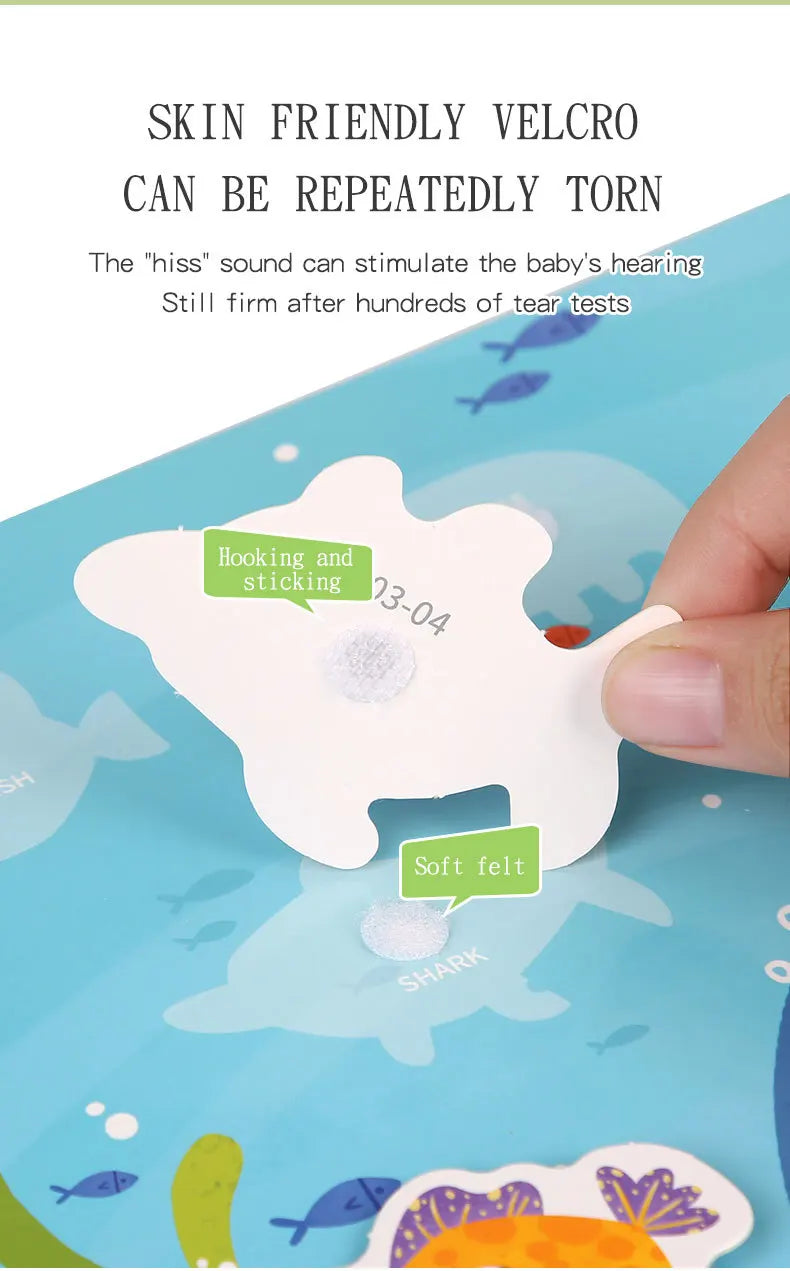 Montessori Baby Busy Book – My First Quiet Learning & Matching Toy for Toddlers