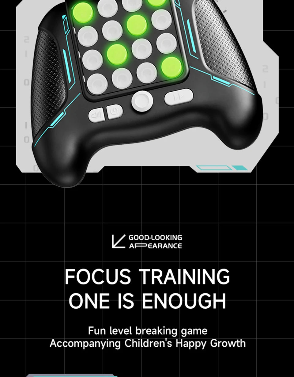 Electronic Light-Up Pop Game Console