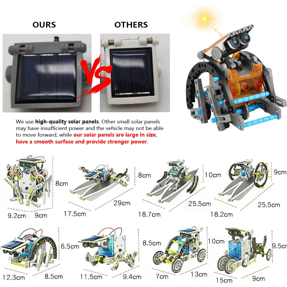 13-in-1 Solar Robot STEM Educational Science Kit
