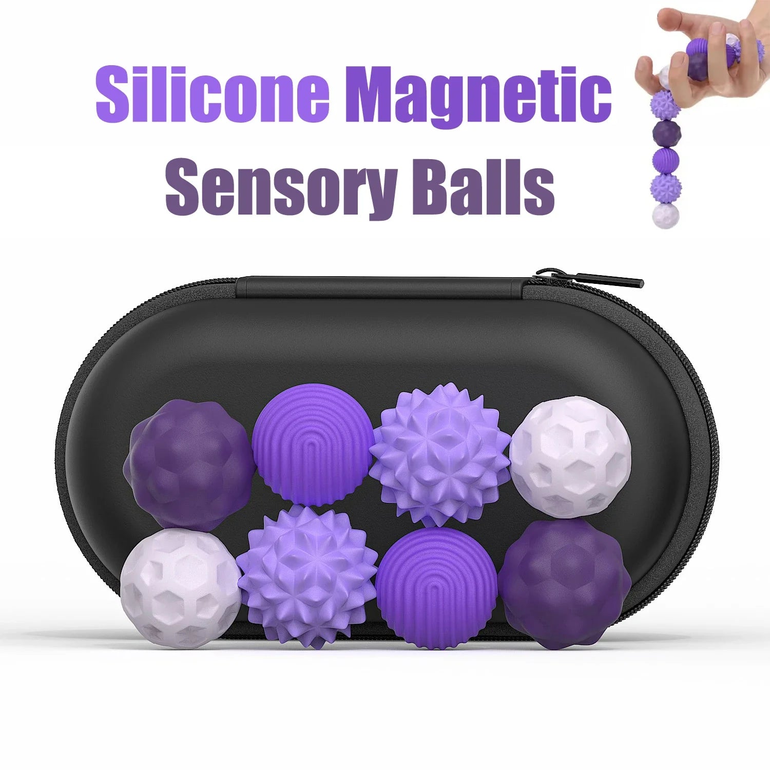 Silicone Magnetic Sensory Balls
