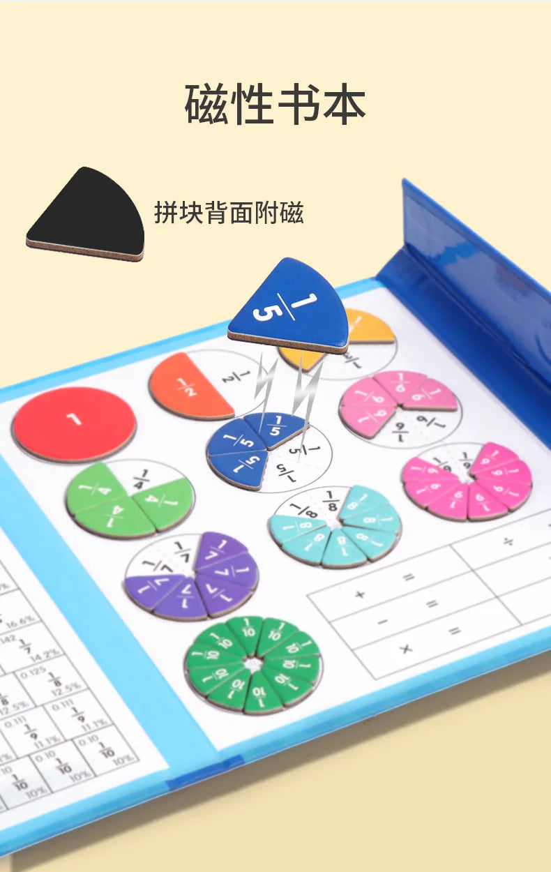 Montessori Magnetic Fraction Math Toy