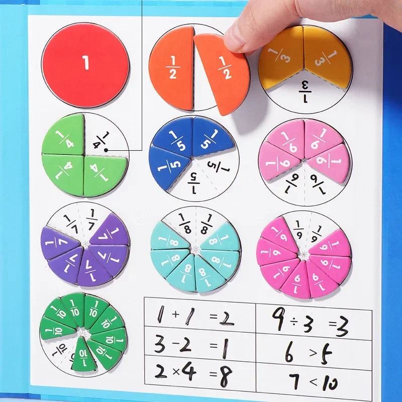 Montessori Magnetic Fraction Math Toy
