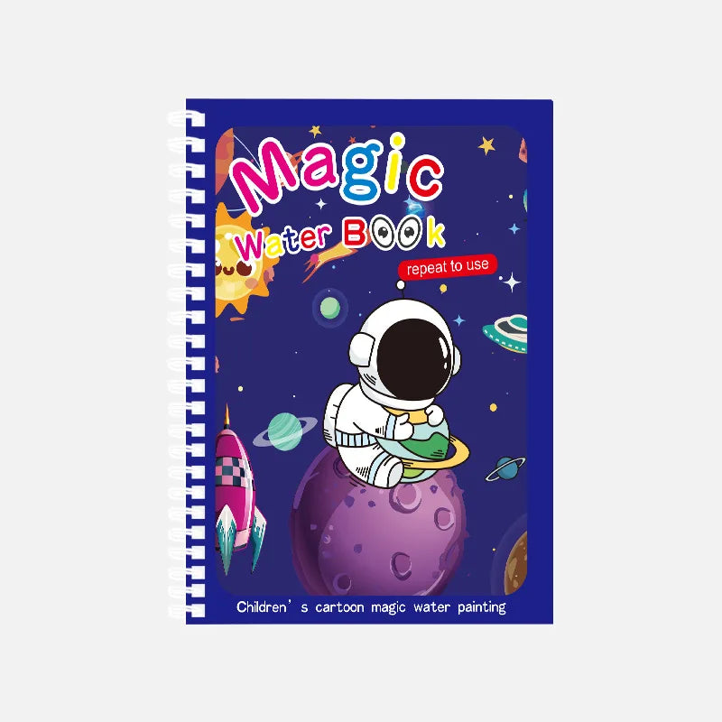 Magic Water Drawing Book – Reusable Montessori Coloring & Learning Toy for Kids