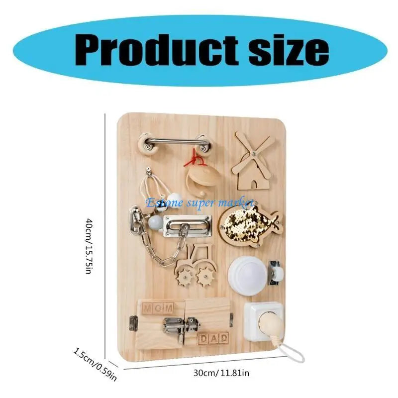 Montessori Sensory Board – Educational Learning Toy for Kids