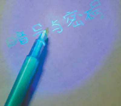 2-in-1 Luminous UV Light Invisible Ink Pens
