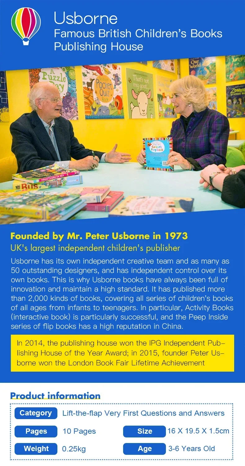 Kids Science Learning Book – Usborne English Early Education Reading