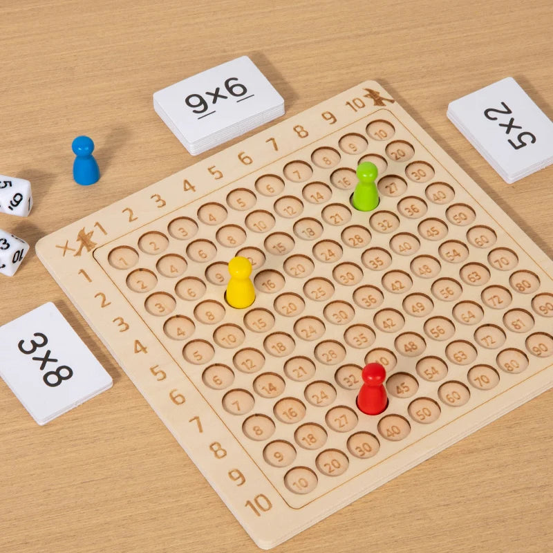 Montessori Wooden 99 Multiplication Board