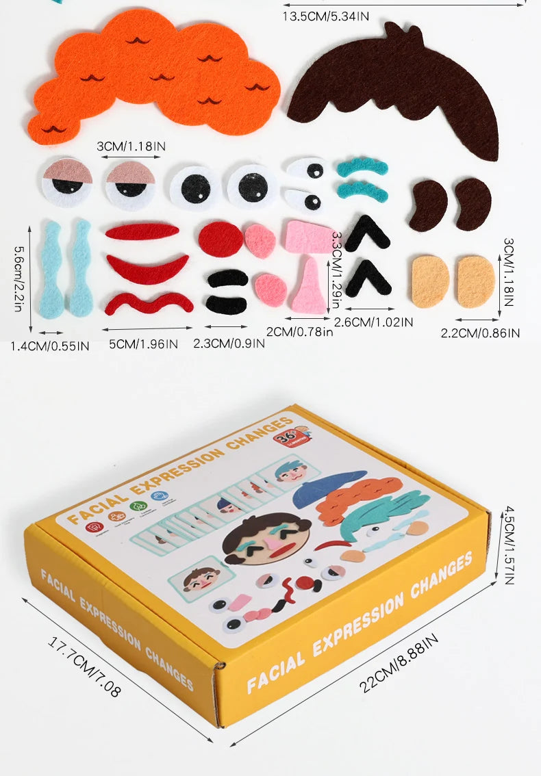 Montessori Social Emotional Board – Kids Sensory Learning Toy